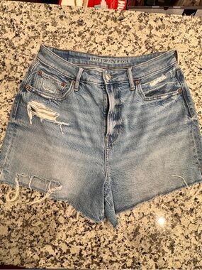 American Eagle 90s Boyfriend Distressed Denim Shorts
